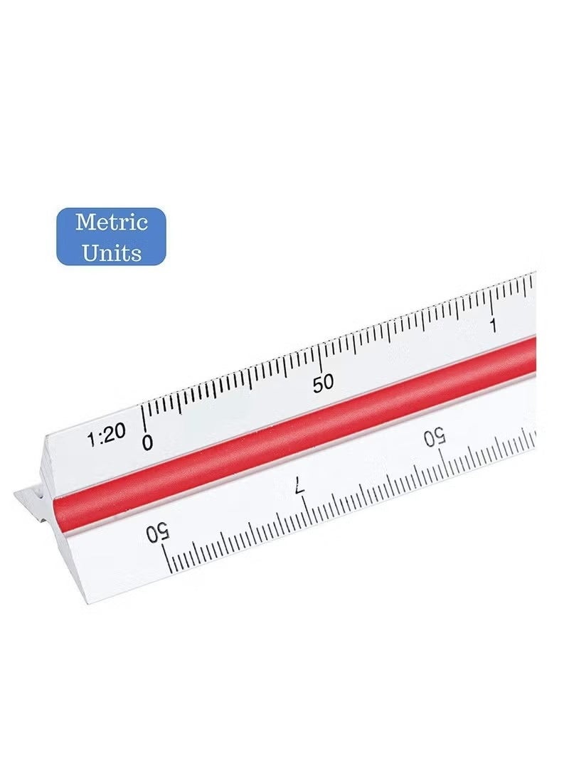 MTC Architectural Scale Ruler, Triangular Ruler for Drafting Students Blueprint Engineers Architects Scale - Image 4